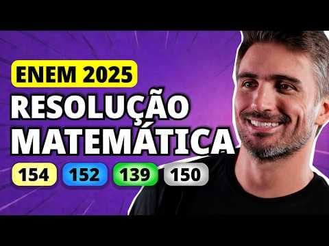 Thumbnail da aula: ENEM 2025 Matemática – Questão 154 | Quatro candidatos se apresentaram para realizar a prova de um