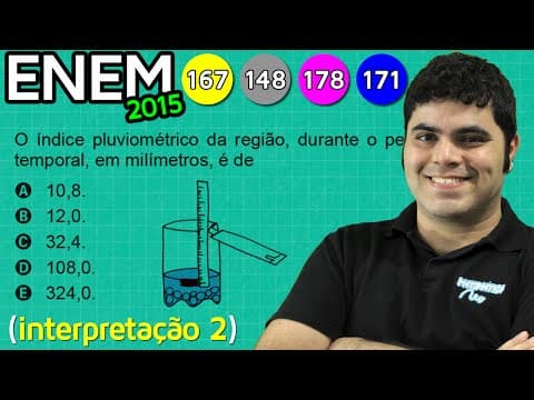 Thumbnail da aula: Adendo sobre a questão do índice pluviométrico do ENEM 2015