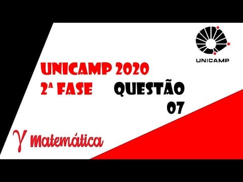 Thumbnail da aula: UNICAMP 2020 | 2ª Fase | Questão 07 | Multiplicação de Matrizes | Progressão Aritmética | Matemática