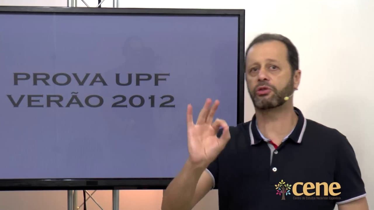 Thumbnail: Correção prova Matemática UPF 2012/1  Parte 1/3 Prof Nederson