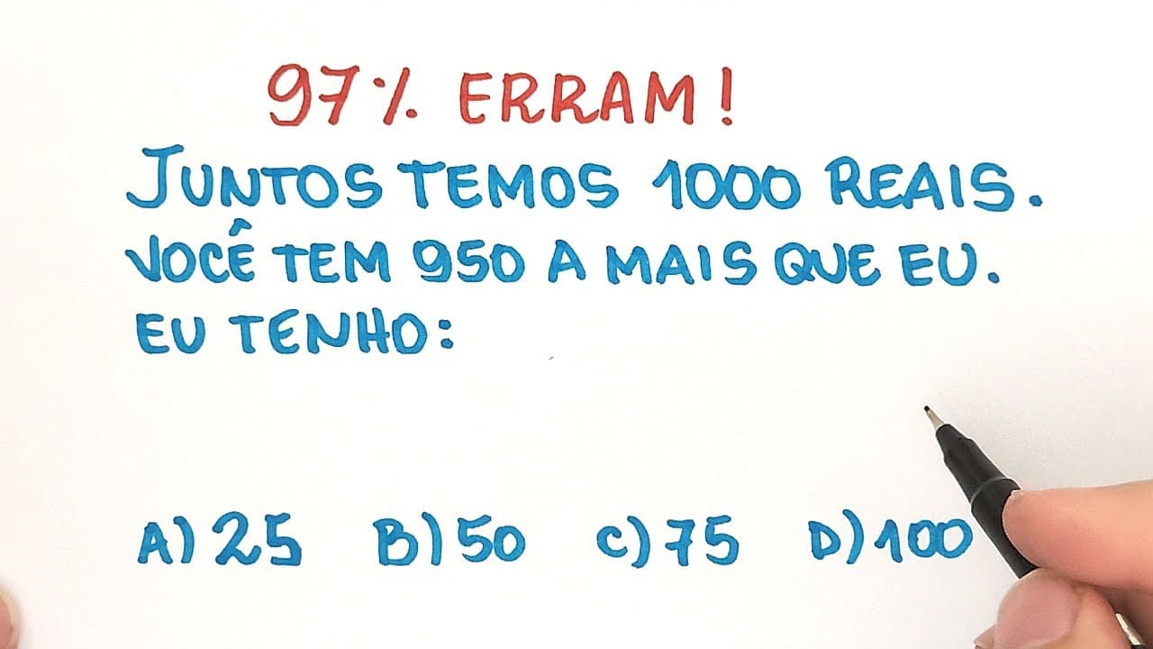 Thumbnail: 🔥 HELP MATEMÁTICA BÁSICA | A questão de lógica que mais erram nos concursos!