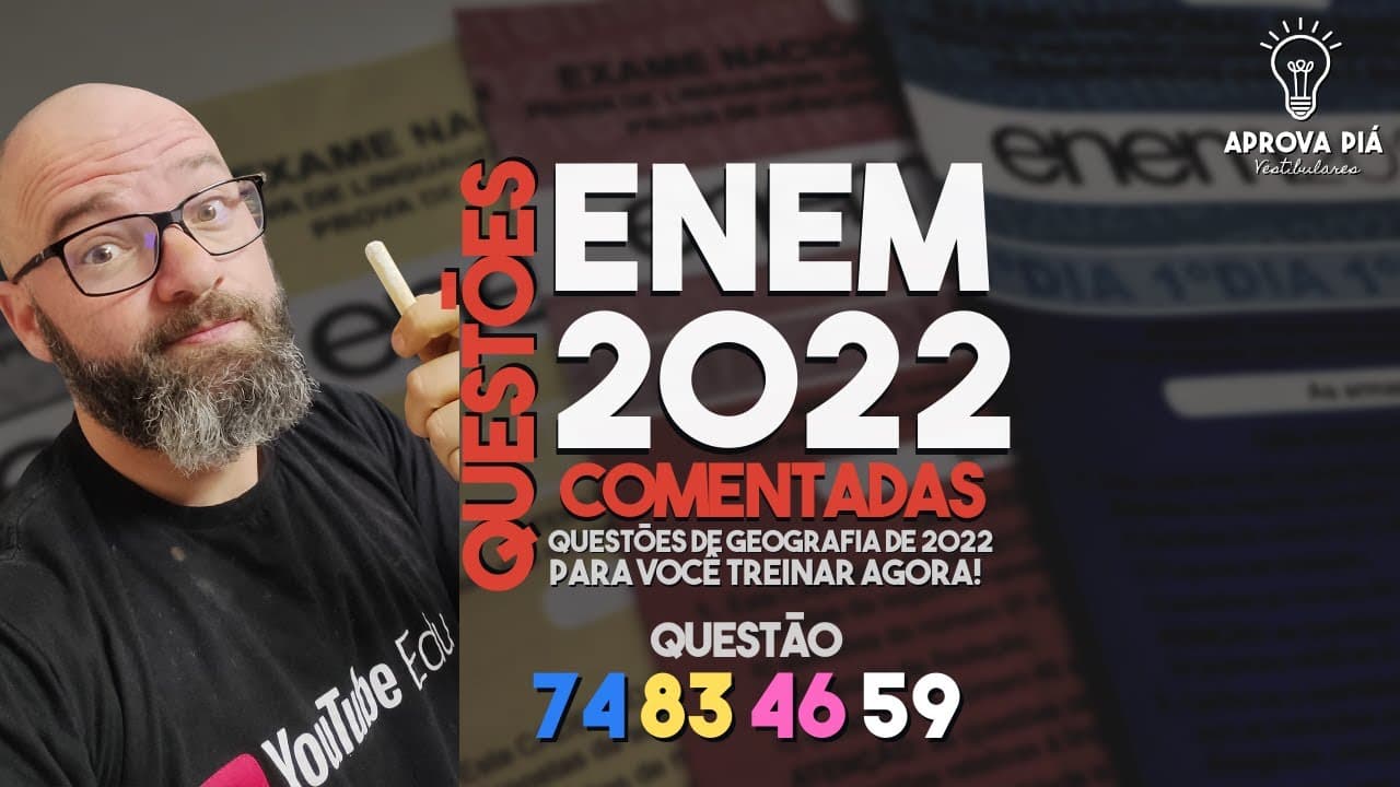 Thumbnail: Enem 2022 Geografia - Questão 74 Prova Azul