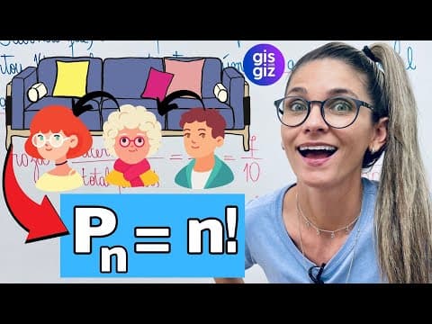Thumbnail da aula: PERMUTAÇÃO SIMPLES | ANÁLISE COMBINATÓRIA | \Prof. Gis/