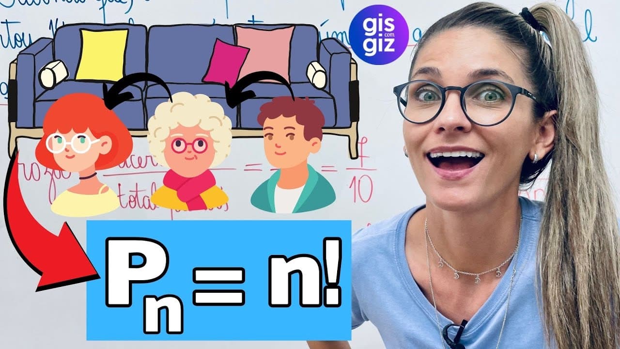 Thumbnail: PERMUTAÇÃO SIMPLES | ANÁLISE COMBINATÓRIA | \Prof. Gis/