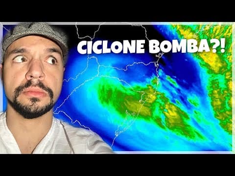 Thumbnail da aula: Entenda o ciclone bomba: chuvas, ressaca e fortes ventos no Sul e Sudeste | Ricardo Marcílio