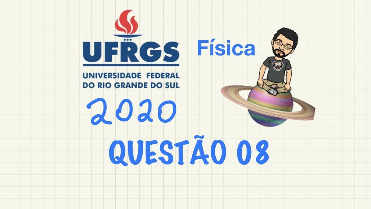 Thumbnail: UFRGS - 2020 - Física - Questão 08 - Resolvida