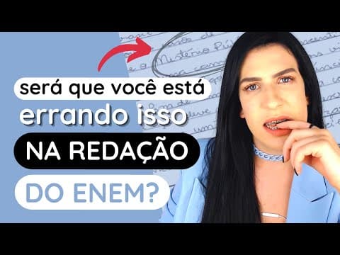 Thumbnail da aula: O que acontece se eu errar o agente na redação do Enem?