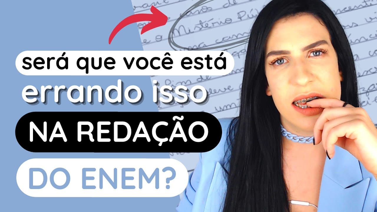 Thumbnail: O que acontece se eu errar o agente na redação do Enem?