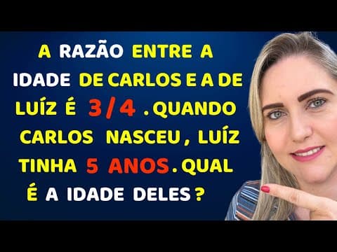 Thumbnail da aula: CONSEGUE DESCOBRIR A IDADE??? Matemática básica todo dia.📚🚀