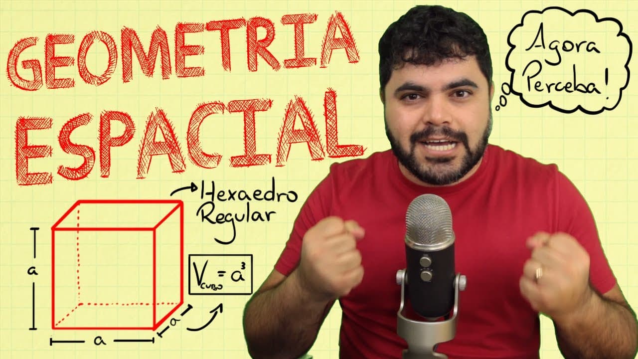 Thumbnail: ⭐ Aulão ENEM sobre GEOMETRIA ESPACIAL (com 2 Questões Inéditas!)