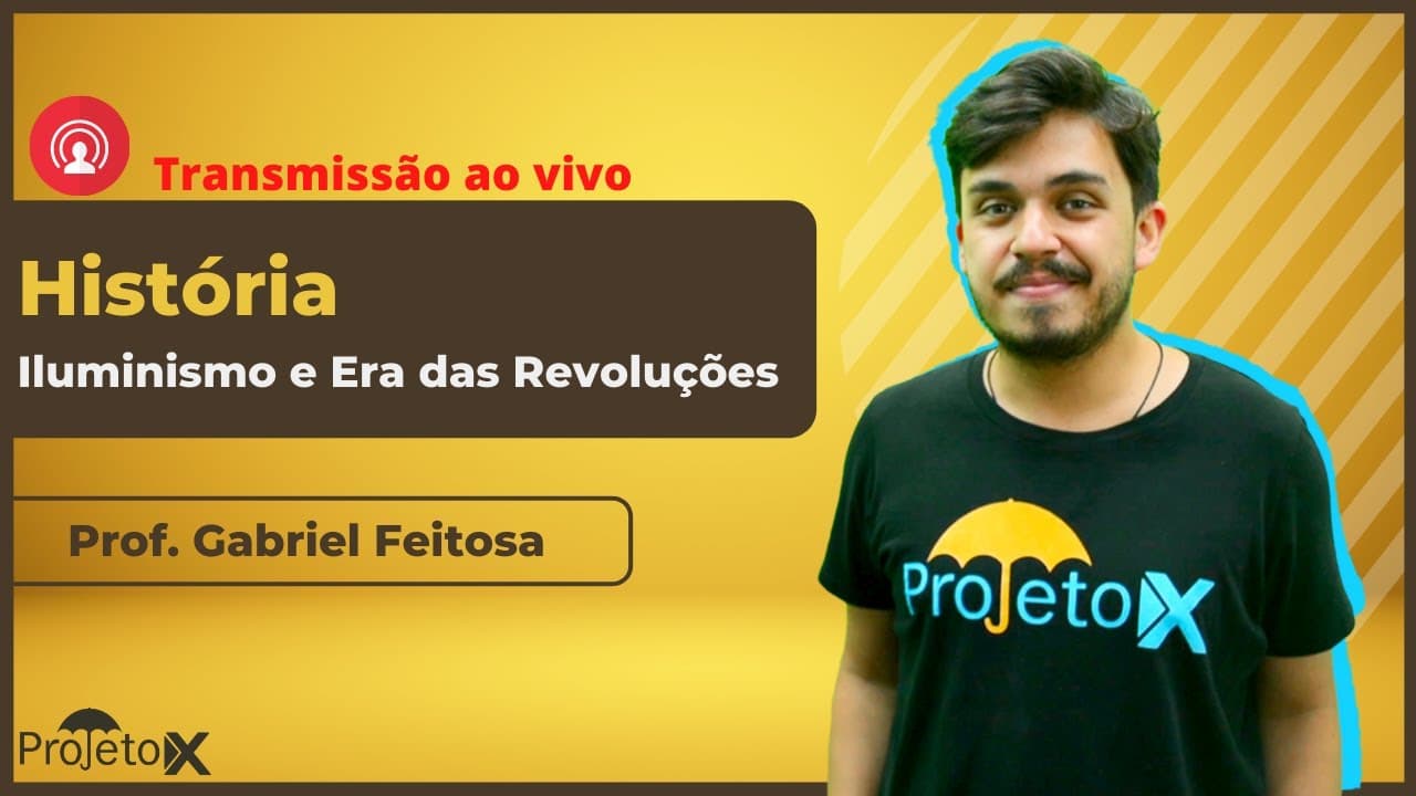 Thumbnail: Ao Vivo | SEMANA UERJ | História - Iluminismo e Era das Revoluções - Prof. Gabriel Feitosa