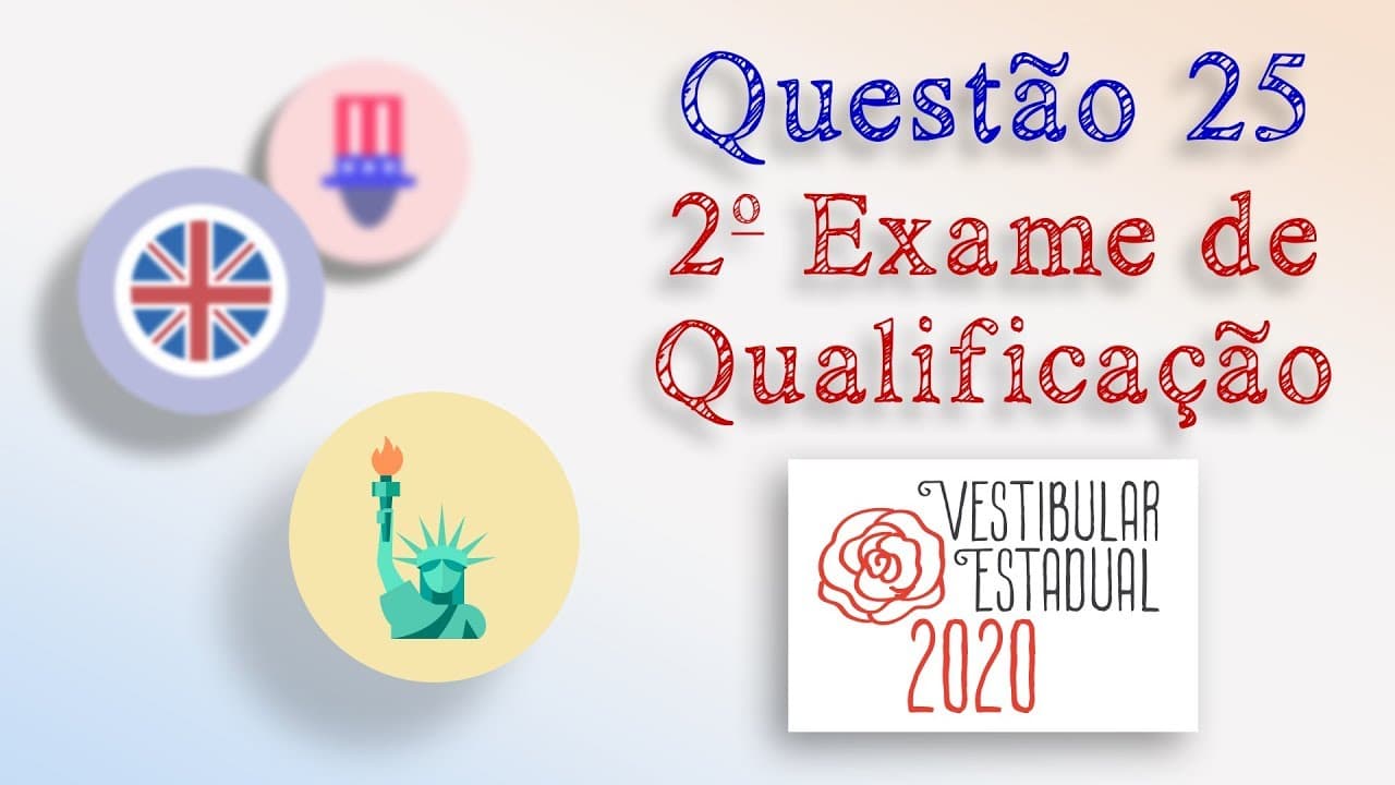 Thumbnail: UERJ 2020 - 2o EQ - Questão 25