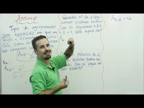 Thumbnail da aula: MATEMÁTICA - Análise Combinatória: Arranjo