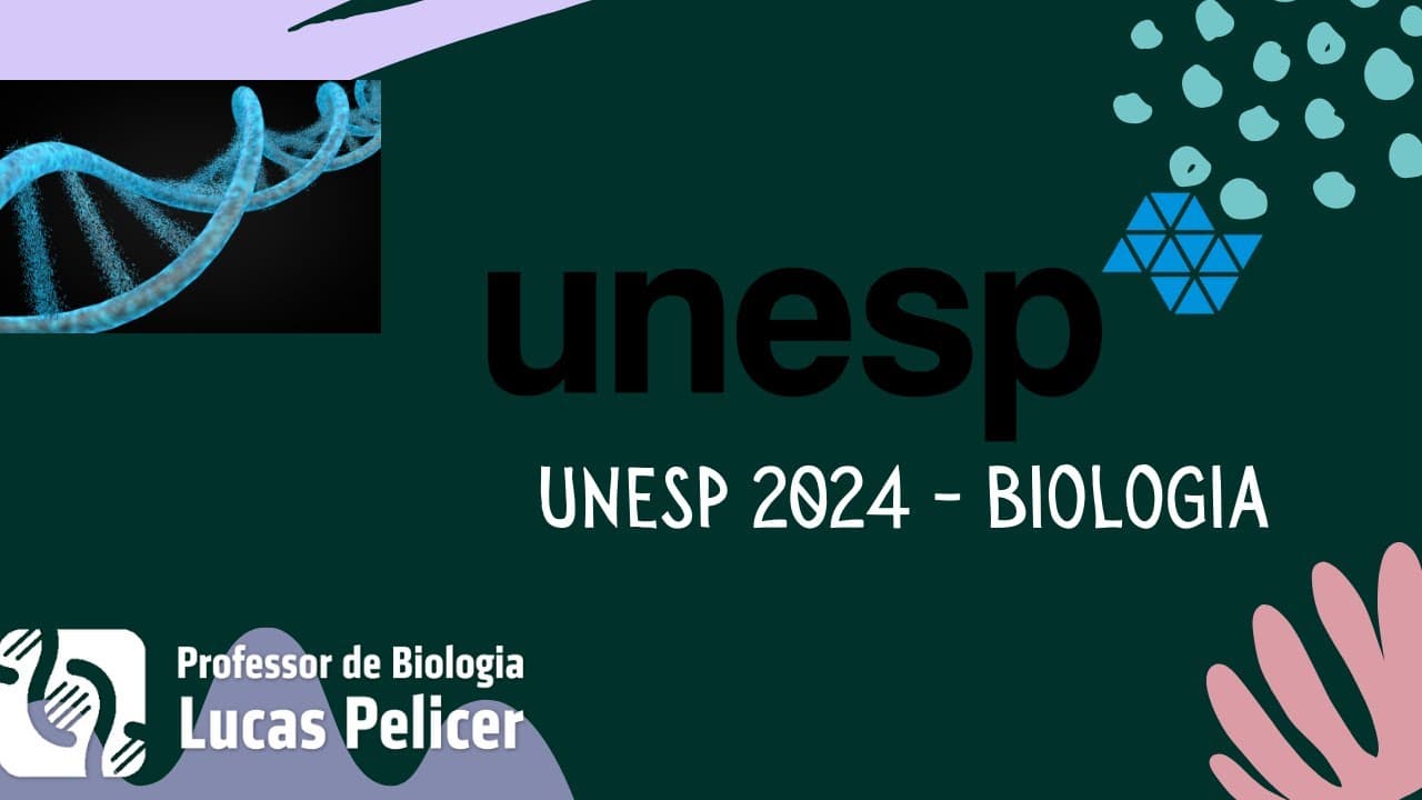 Thumbnail: Unesp 2024 - prova de biologia. Primeira fase