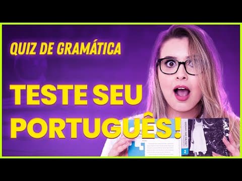 Thumbnail da aula: QUAL SEU NÍVEL DE GRAMÁTICA? QUANTAS CONSEGUE ACERTAR? (com resolução comentada) - Profa. Pamba