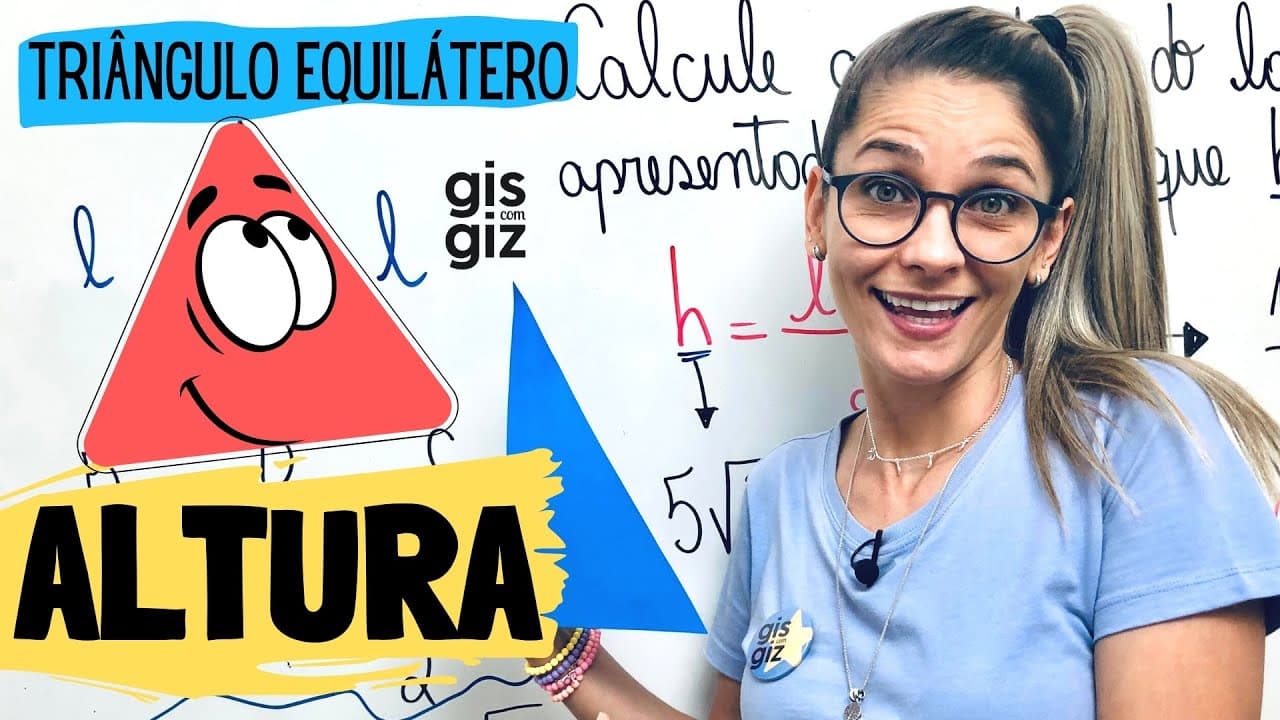 Thumbnail: ALTURA DE UM TRIÂNGULO EQUILÁTERO | TEOREMA DE PITÁGORAS | \Prof. Gis/