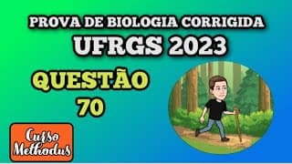 70 de 2023 prova de biologia UFRGS 2023 - A maior parte das células requer um aporte contínuo de