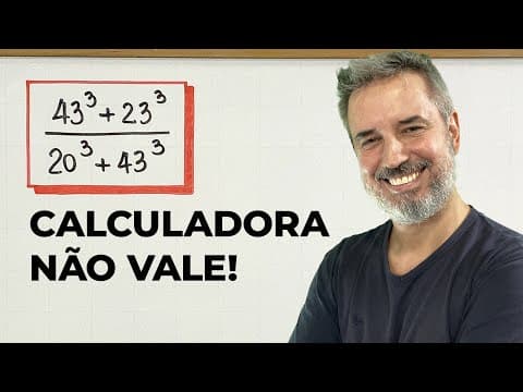 Thumbnail da aula: CALCULADORA NÃO VALE: uma expressão cheia de cubos! 🧊 [Horizontal]