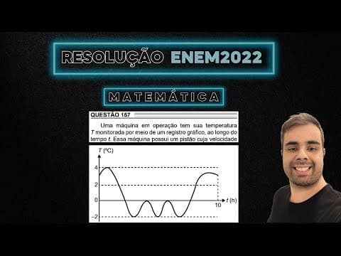 Thumbnail da aula: ENEM 2022 Uma máquina em operação tem sua temperatura T monitorada por meio de um registro gráfico