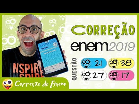 Thumbnail da aula: [CORREÇÃO DO ENEM] Questão 21 - Enem 2019 - Prova azul ▷ Menina