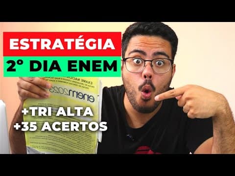 Thumbnail da aula: Como se sair bem no segundo dia do Enem 2025 (Estratégia Matemática e Natureza)