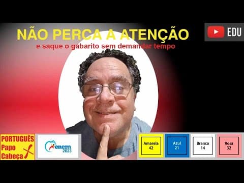 Thumbnail da aula: Questões do ENEM CXLIII- Aula 637