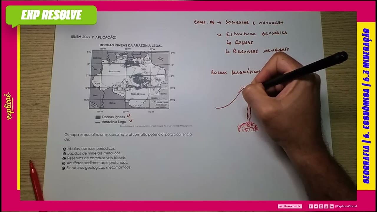 Thumbnail: O MAPA ESPECIALIZA UM RECURSO NATURAL COM ALTO POTENCIAL PARA OCORRÊNCIA: | MINERAÇÃO