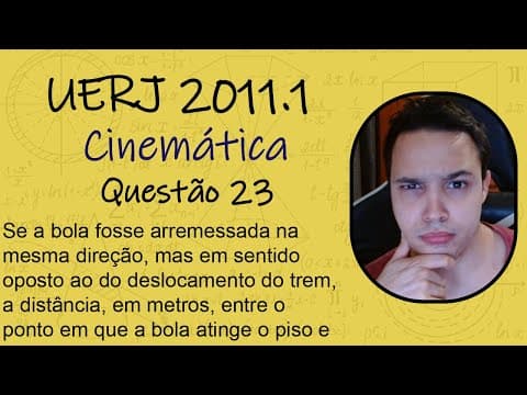 Thumbnail da aula: UERJ 2011 - Se a bola fosse arremessada na mesma direção, mas em sentido oposto ao do deslocamento