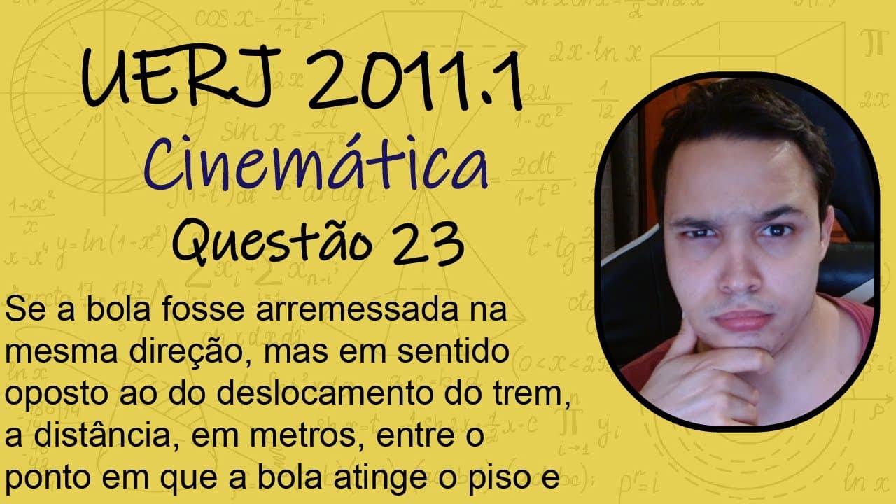 Thumbnail: UERJ 2011 - Se a bola fosse arremessada na mesma direção, mas em sentido oposto ao do deslocamento
