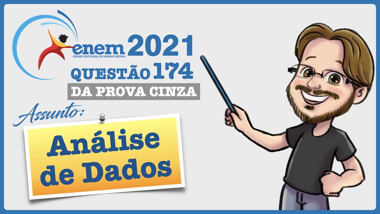 Thumbnail: ENEM 2021 || Análise de Dados || A receita R de uma empresa ao final de um mês é o dinheiro captado