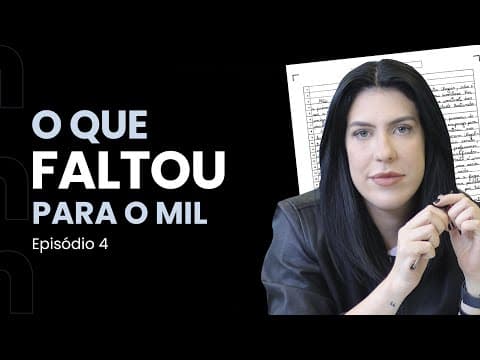 Thumbnail da aula: O que faltou para o mil na redação do Enem?