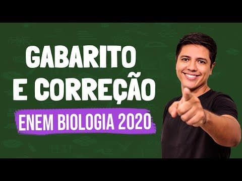 Thumbnail da aula: GABARITO E COMENTÁRIOS ENEM 2020 - Prof. Kennedy Ramos