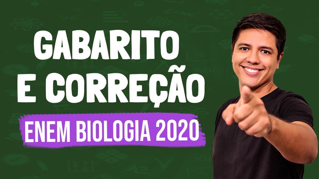 Thumbnail: GABARITO E COMENTÁRIOS ENEM 2020 - Prof. Kennedy Ramos