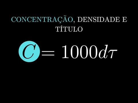 Thumbnail da aula: Questão de solução verdadeira (concentração simples) Química no ITA