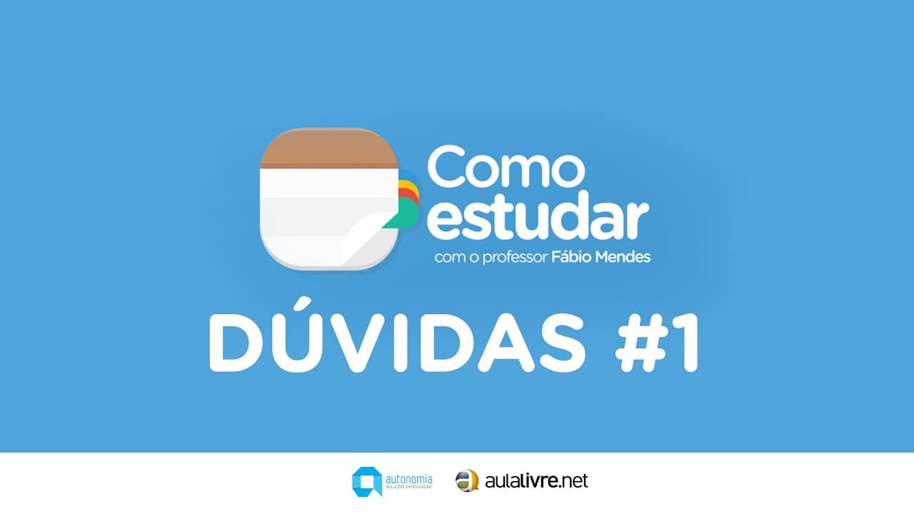 Thumbnail: Como Estudar - Dúvidas #1