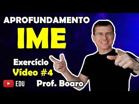 Thumbnail da aula: IME APROFUNDAMENTO FÍSICA - EXERCÍCIO RESOLVIDO - Prof  Marcelo Boaro   Vídeo # 4