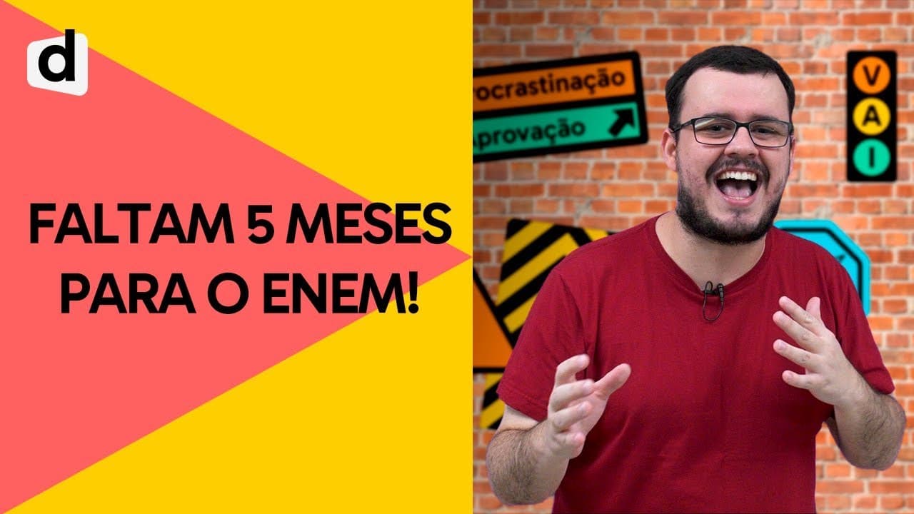 Thumbnail: O QUE ESTUDAR A 5 MESES DO ENEM | PLANTÃO DESCOMPLICA