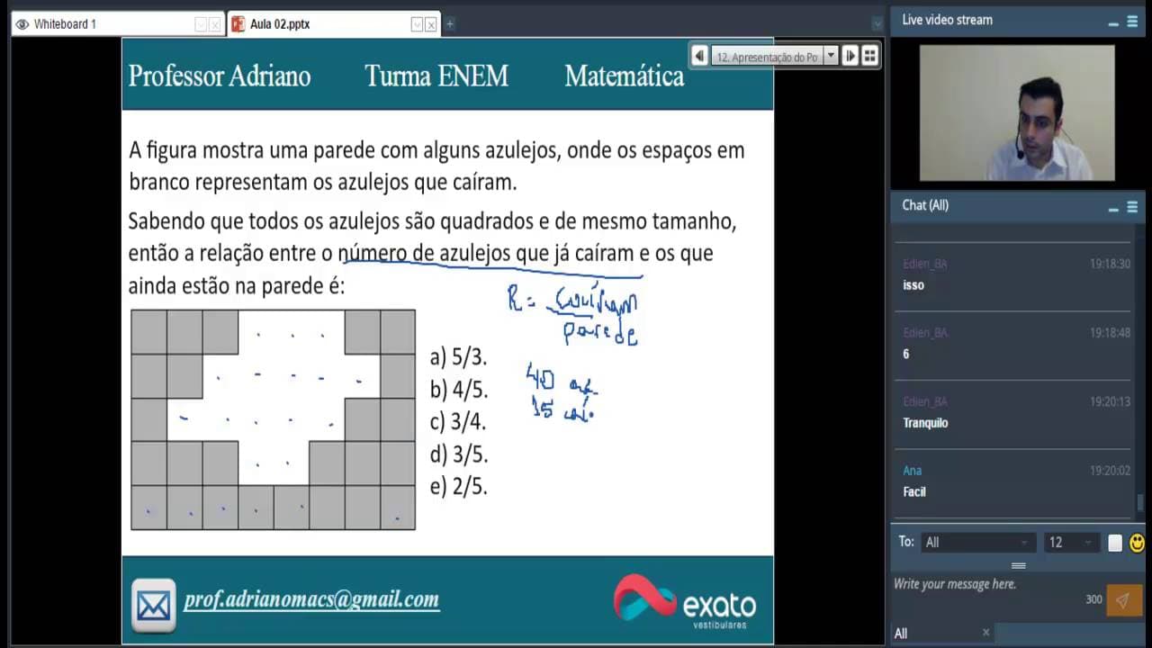 Thumbnail: Matemática Enem - Razão e Proporção: Resolução de Exercícios