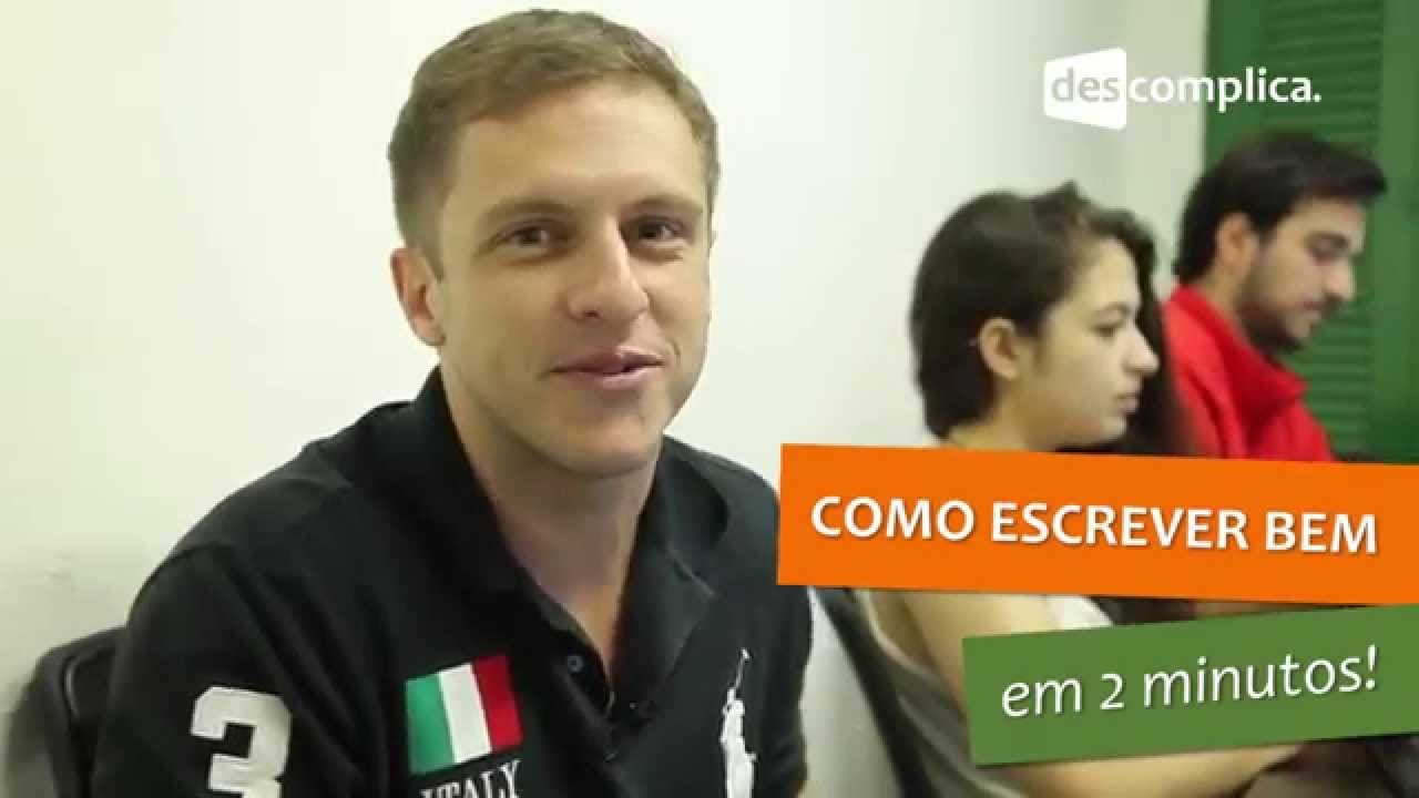 Thumbnail: Como Escrever Bem Em 2 Minutos