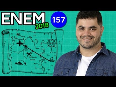 Thumbnail da aula: 🔥 ENEM 2018 Matemática 157 👉🏻 Escala do Mapa e Cálculos Aproximados (com dica matadora)