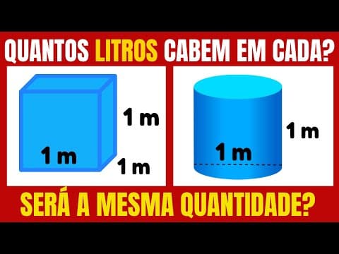 Thumbnail da aula: RECIPIENTE REDONDO!!! QUANTOS LITROS CABEM?? APRENDA AGORA A CALCULAR!