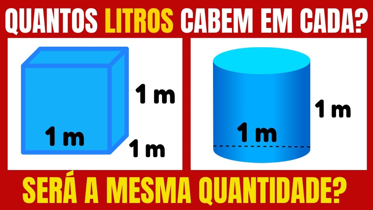 Thumbnail: RECIPIENTE REDONDO!!! QUANTOS LITROS CABEM?? APRENDA AGORA A CALCULAR!