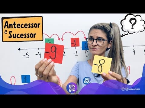 Thumbnail da aula: ANTECESSOR E SUCESSOR - NÚMEROS POSITIVOS E NEGATIVOS 7ºANO \Prof. Gis/