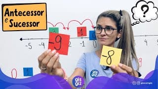 ANTECESSOR E SUCESSOR - NÚMEROS POSITIVOS E NEGATIVOS 7ºANO \Prof. Gis/