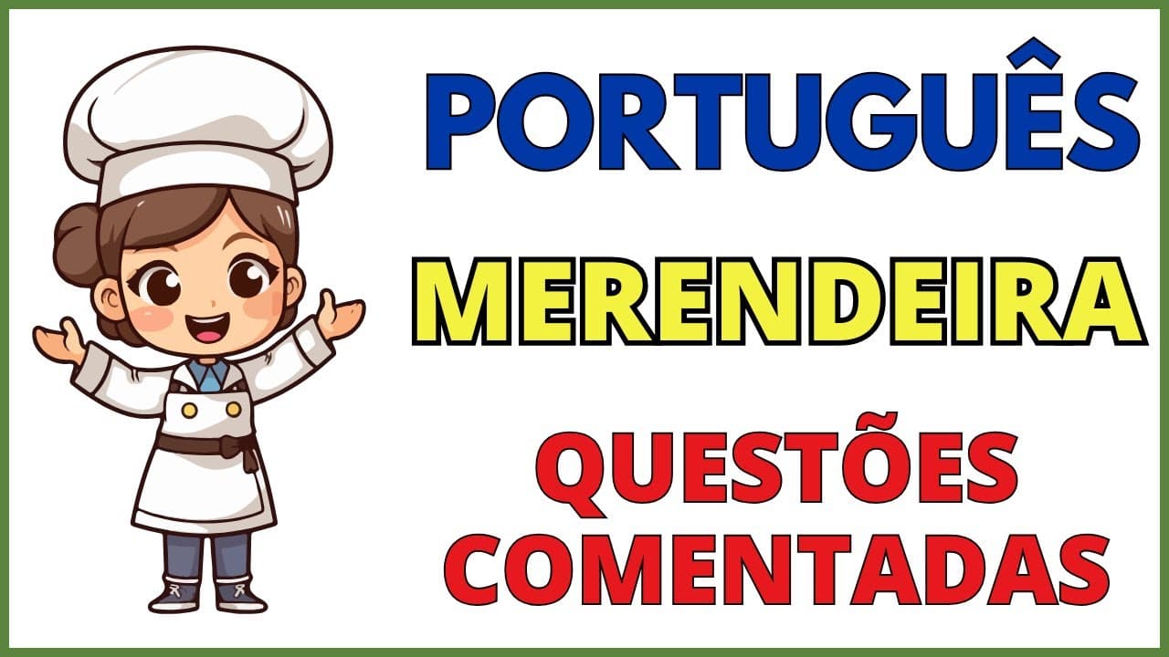 Thumbnail: 🔥 MERENDEIRA | SIMULADO DE PORTUGUÊS BÁSICO PARA CONCURSO PÚBLICO