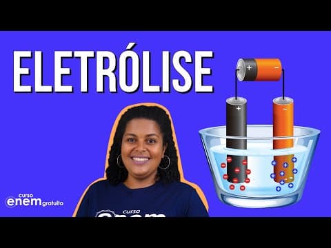 Thumbnail da aula: ELETRÓLISE: o que é e como funciona | RESUMO DE QUÍMICA PARA O ENEM