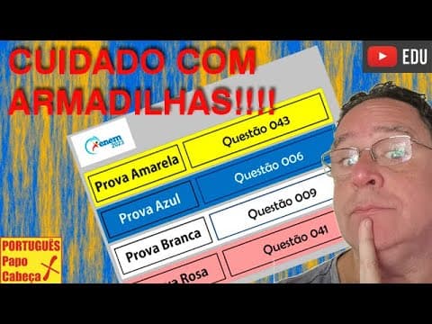 Thumbnail da aula: Questões do ENEM CXXIX- Aula 576