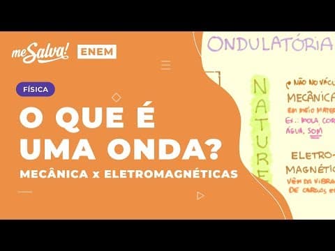 Thumbnail da aula: O que é uma onda? Mecânica vs. Eletromagnéticas Aula 01 OND01