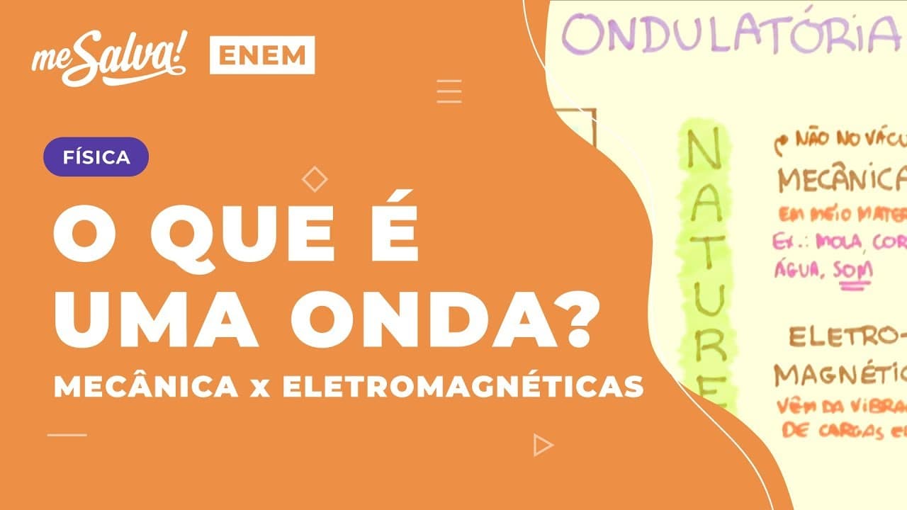 Thumbnail: O que é uma onda? Mecânica vs. Eletromagnéticas Aula 01 OND01