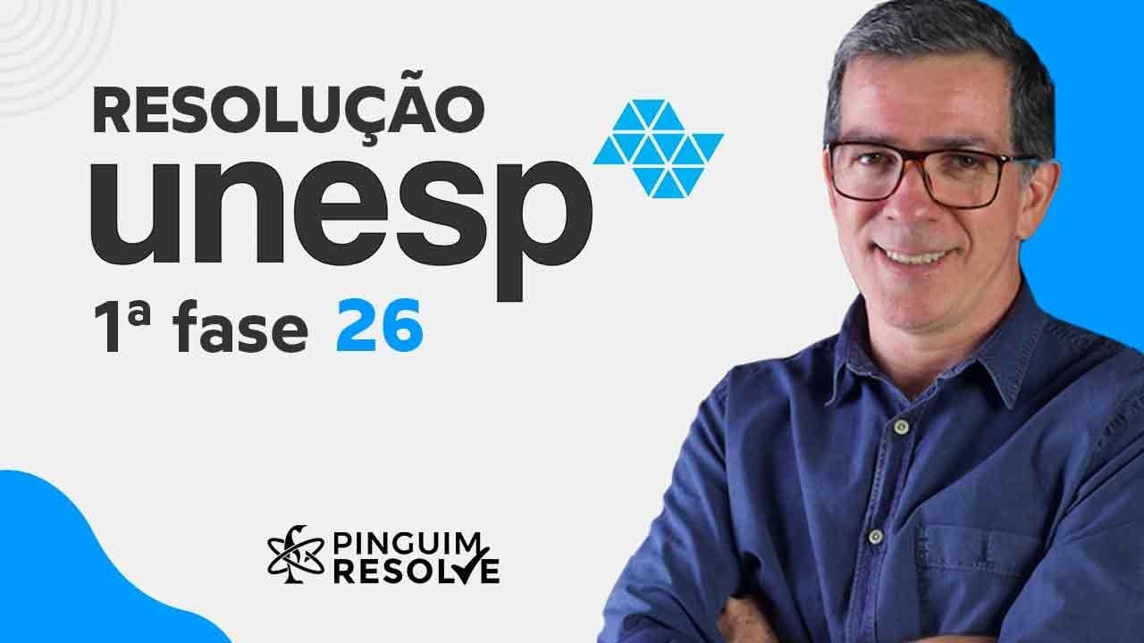 Thumbnail: GABARITO UNESP 2026 Primeira Fase🐧  Professor Pinguim